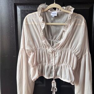 Revolve never worn size XS sheer top